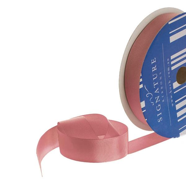 Grosgrain Ribbons |  Bulk Grosgrain Ribbon Plain Dark Pink (25mmx50m) Fabric & Paper Ribbons Grosgrain Ribbons