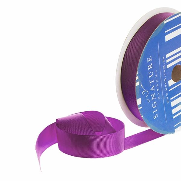 Grosgrain Ribbons |  Bulk Grosgrain Ribbon Plain Purple (25mmx50m) Fabric & Paper Ribbons Grosgrain Ribbons