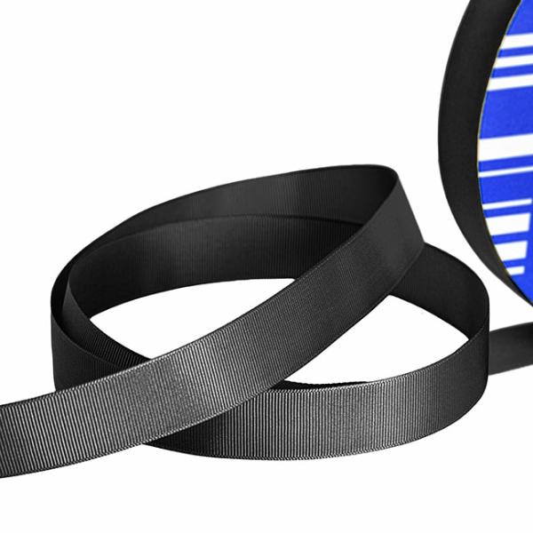 Grosgrain Ribbons |  Jumbo Bulk Ribbon Grosgrain Plain Black (25mmx100m) Fabric & Paper Ribbons Black