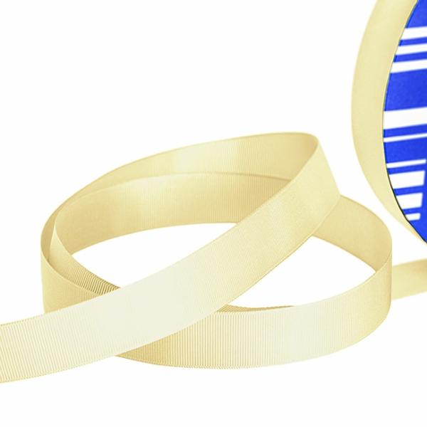 Grosgrain Ribbons |  Jumbo Bulk Ribbon Grosgrain Plain Cream (25mmx100m) Fabric & Paper Ribbons Cream Ivory