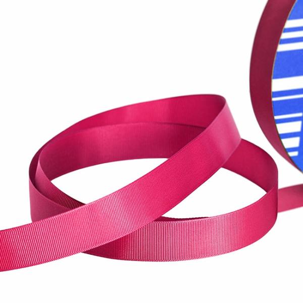 Grosgrain Ribbons |  Jumbo Bulk Ribbon Grosgrain Plain Hot Pink (25mmx100m) Fabric & Paper Ribbons Grosgrain Ribbons