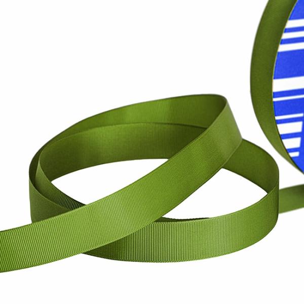 Grosgrain Ribbons |  Jumbo Bulk Ribbon Grosgrain Plain Moss (25mmx100m) Fabric & Paper Ribbons Green