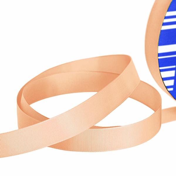 Grosgrain Ribbons |  Jumbo Bulk Ribbon Grosgrain Plain Peach (25mmx100m) Fabric & Paper Ribbons Grosgrain Ribbons