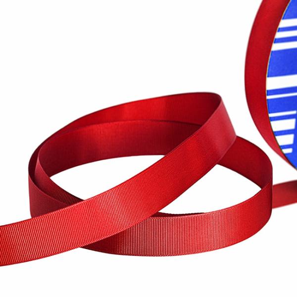 Grosgrain Ribbons |  Jumbo Bulk Ribbon Grosgrain Plain Rouge Red (25mmx100m) Fabric & Paper Ribbons Grosgrain Ribbons