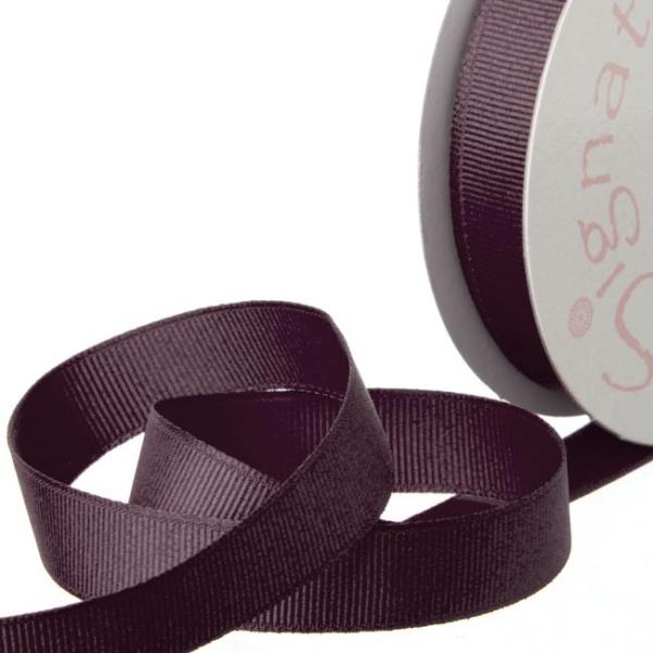 Grosgrain Ribbons |  Ribbon Plain Grosgrain Burgundy (15mmx20m) Fabric & Paper Ribbons Dark Red