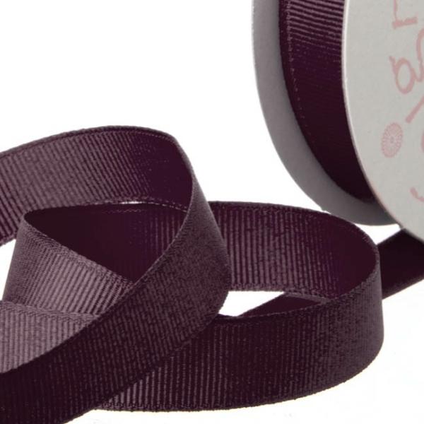 Grosgrain Ribbons |  Ribbon Plain Grosgrain Burgundy (25mmx20m) Fabric & Paper Ribbons Dark Red