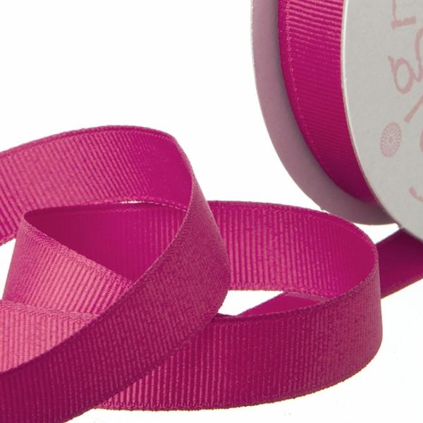 Grosgrain Ribbons |  Ribbon Plain Grosgrain Hot Pink (25mmx20m) Fabric & Paper Ribbons Grosgrain Ribbons