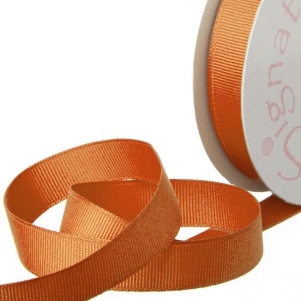 Grosgrain Ribbons |  Ribbon Plain Grosgrain Orange (15mmx20m) Fabric & Paper Ribbons Grosgrain Ribbons