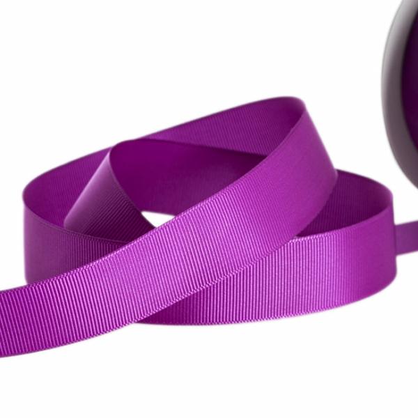 Grosgrain Ribbons |  Ribbon Plain Grosgrain Purple (25mmx20m) Fabric & Paper Ribbons Grosgrain Ribbons