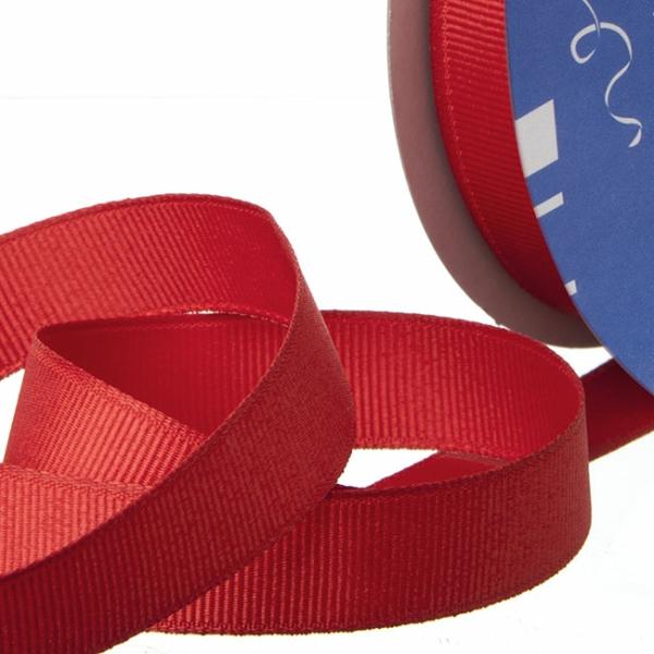 Grosgrain Ribbons |  Ribbon Plain Grosgrain Rouge Red (25mmx20m) Fabric & Paper Ribbons Grosgrain Ribbons