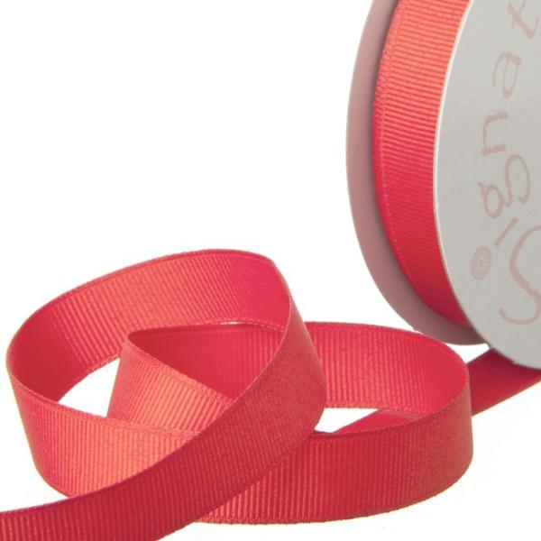 Grosgrain Ribbons |  Ribbon Plain Grosgrain Watermelon (15mmx20m) Fabric & Paper Ribbons Grosgrain Ribbons