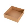 Hamper Boxes |  Gourmet Box Square Small Kraft Brown (24x24x9cmH) Gift Boxes Hamper Boxes