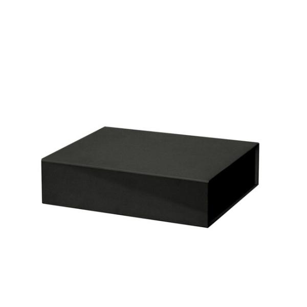 Hamper Boxes |  Gourmet Gift Box Magnetic Flap Small Black (25x20x6.5cmH) Gift Boxes Black