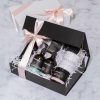 Hamper Boxes |  Gourmet Gift Box Magnetic Flap Small Black (25x20x6.5cmH) Gift Boxes Black