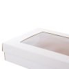 Hamper Boxes |  Gourmet Grazing Gift Box Window Large White (40x30x9cmH) Acrylic & Pvc Display Gift Box Acrylic & Pvc Display Gift Box