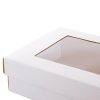 Hamper Boxes |  Gourmet Grazing Gift Box Window Small White (33x23x9cmH) Acrylic & Pvc Display Gift Box Acrylic & Pvc Display Gift Box