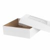 Hamper Boxes |  Gourmet Grazing Gift Box Window Sq White (28x28x9cmH) Acrylic & Pvc Display Gift Box Acrylic & Pvc Display Gift Box