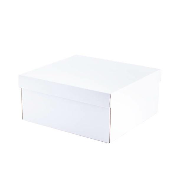 Hamper Boxes |  Hamper Box Rectangle Large And Lid White (33x30x15cmH) Gift Boxes Hamper Boxes