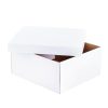 Hamper Boxes |  Hamper Box Rectangle Large And Lid White (33x30x15cmH) Gift Boxes Hamper Boxes