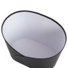 Hamper Boxes |  Hamper Bucket Oval Medium Black (26.5×18.5x18cmH) Gift Boxes Black