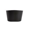 Hamper Boxes |  Hamper Bucket Oval Medium Black (26.5×18.5x18cmH) Gift Boxes Black