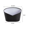 Hamper Boxes |  Hamper Bucket Oval Medium Black (26.5×18.5x18cmH) Gift Boxes Black