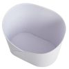 Hamper Boxes |  Hamper Bucket Oval Medium White (26.5×18.5x18cmH) Gift Boxes Hamper Boxes