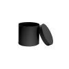 Hat Boxes |  Flower Gift Hat Box Round Black (15cmWx13.5cmH) Gift Boxes Black