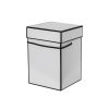 Hat Boxes |  Gift Flower Box Deluxe Square Silhouette White (18x25cmH) S3 Gift Boxes Hat Boxes