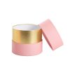 Hat Boxes |  Luxe Hat Gift Box Pink With Gold Insert Set 2 (18.5Dx15cmH) Gift Boxes Hat Boxes