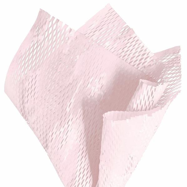 Honeycomb Wrap |  Kraft Paper Honeycomb Expandable Sheets Pink Pk50 (50x50cm) Honeycomb Wrap Honeycomb Wrap