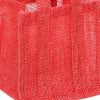 Jute Gift Bags |  Natural Jute Posy Bag Plastic Liner Red 13.5×13.5×13.5cmH Gift Bags Jute Gift Bags