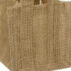 Jute Gift Bags |  Natural Jute Posy Bag With Plastic Liner (10.5×10.5×10.5cmH) Gift Bags Jute Gift Bags