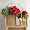 Jute Gift Bags |  Natural Jute Posy Bag With Plastic Liner (15x15x14cmH) Gift Bags Jute Gift Bags