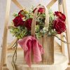 Jute Gift Bags |  Natural Jute Posy Bag With Plastic Liner (18x18x17cmH) Gift Bags Jute Gift Bags