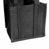 Jute Gift Bags |  Poly Flax Jute Posy Bag w Liner Black (13.5×13.5×13.5cmH) Gift Bags Black