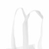 Jute Gift Bags |  Poly Flax Jute Posy Bag w Liner White (13.5×13.5×13.5cmH) Gift Bags Jute Gift Bags