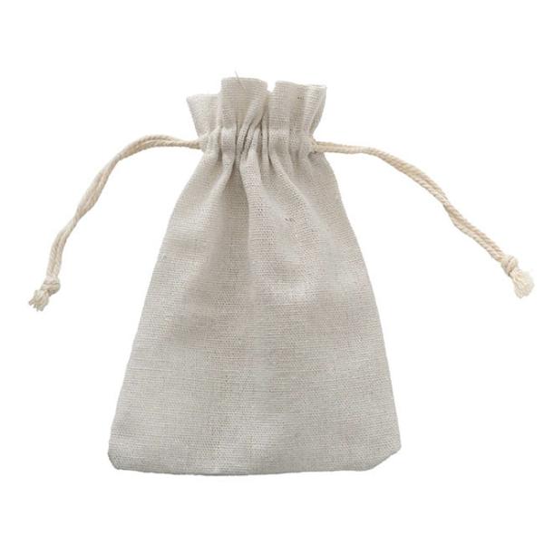 Jute Pouches |  Calico Gift Bomboniere Pouch Medium Pk10 Natural (12x17cmH) Gift Bags Jute Pouches