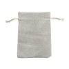 Jute Pouches |  Calico Gift Bomboniere Pouch Medium Pk10 Natural (12x17cmH) Gift Bags Jute Pouches