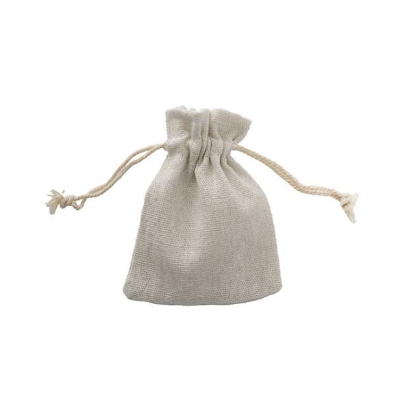 Jute Pouches |  Calico Gift Bomboniere Pouch Small Pack 10 Natural (8x10cmH) Gift Bags Jute Pouches