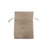 Jute Pouches |  Faux Jute Gift Bomboniere Pouch Med Natural Pk10 (12x17cmH) Gift Bags Jute Pouches