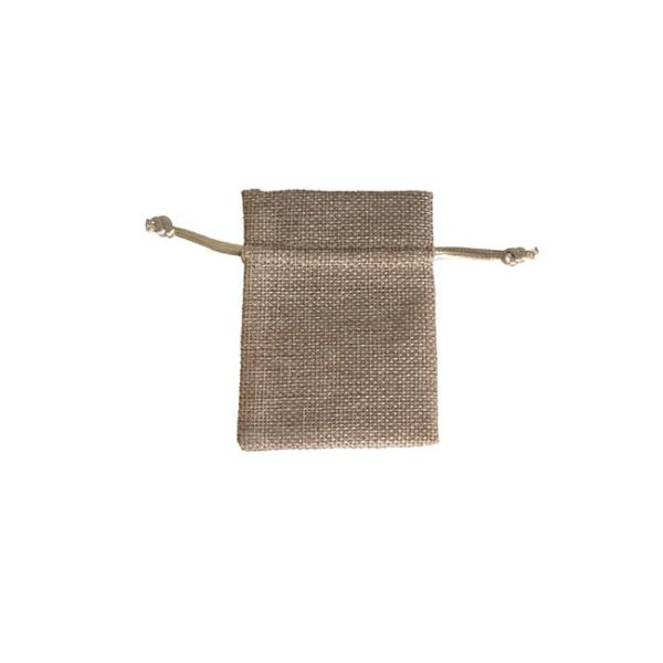 Jute Pouches |  Faux Jute Gift Bomboniere Pouch Small Natural Pk10 (8x10cmH) Gift Bags Jute Pouches