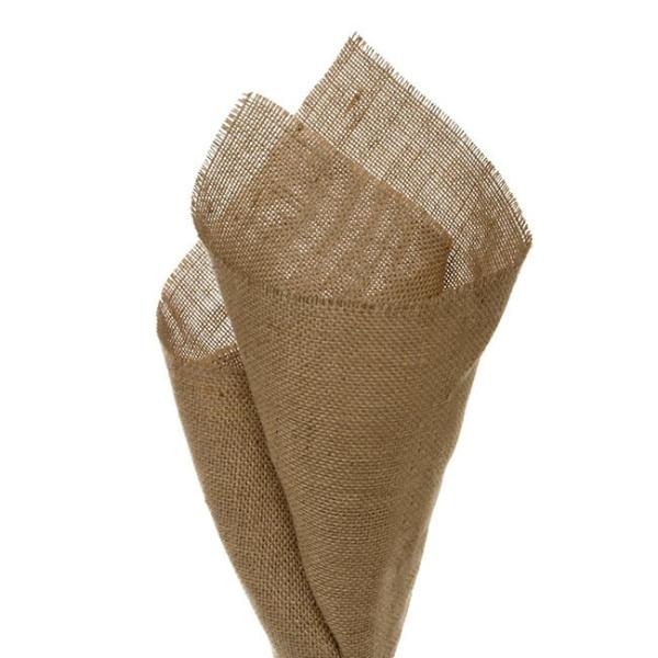 Jute Wrap |  Natural Jute Sheet Coarse Weave Pack 20 (50x70cm) Flower Wrap Brown