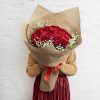 Jute Wrap |  Natural Jute Sheet Coarse Weave Pack 20 (50x70cm) Flower Wrap Brown