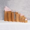 Kraft Paper Carry Bags |  Kraft Paper Bag Shopper Giant Brown Pk10 (450Wx150Gx430mmH) Gift Bags Kraft Paper Carry Bags