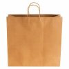 Kraft Paper Carry Bags |  Kraft Paper Bag Shopper Giant Brown Pk10 (450Wx150Gx430mmH) Gift Bags Kraft Paper Carry Bags