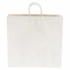 Kraft Paper Carry Bags |  Kraft Paper Bag Shopper Giant White Pk10 (450Wx150Gx430mmH) Gift Bags Kraft Paper Carry Bags