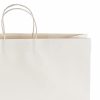 Kraft Paper Carry Bags |  Kraft Paper Bag Shopper Giant White Pk10 (450Wx150Gx430mmH) Gift Bags Kraft Paper Carry Bags