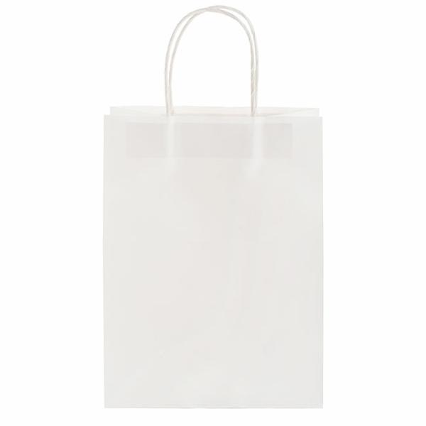 Kraft Paper Carry Bags |  Kraft Paper Bag Shopper Jumbo White Pk10 (380Wx120Gx460mmH) Gift Bags Kraft Paper Carry Bags