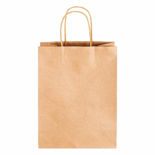 Kraft Paper Carry Bags |  Kraft Paper Bag Shopper Large Brown Pk10 (240Wx120Gx355mmH) Gift Bags Kraft Paper Carry Bags